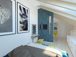 dream luxury condo room with 2 floors 3D Model