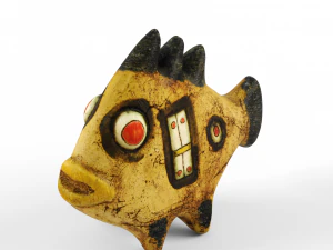 clay fish sculpture 3D Model