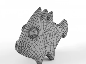 clay fish sculpture 3D Model