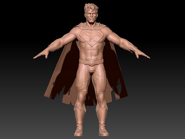 bizarro-superman 3D Модель .c4d .max .obj .3ds .fbx .stl .blend 