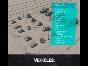 mega low poly sity vehicles pack 3D Модель