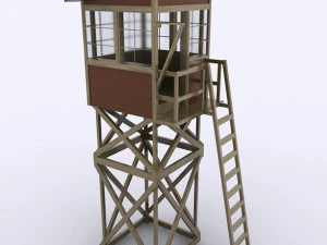 wooden outpost 3d 3D Model
