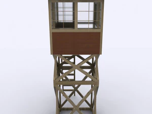 wooden outpost 3d 3D Model