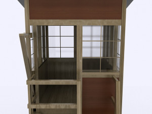 wooden outpost 3d 3D-Modell