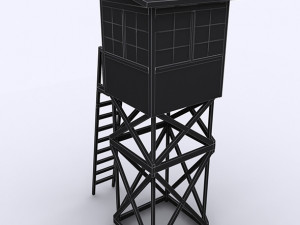 wooden outpost 3d 3D-Modell