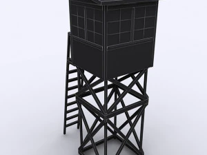wooden outpost 3d 3D Model