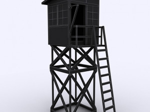 wooden outpost 3d 3D-Modell