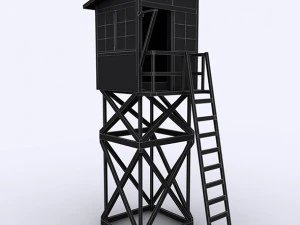 wooden outpost 3d 3D Model