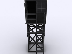 wooden outpost 3d 3D-Modell