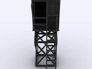 wooden outpost 3d 3D Model