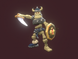 skeleton swordsman 3D Модель