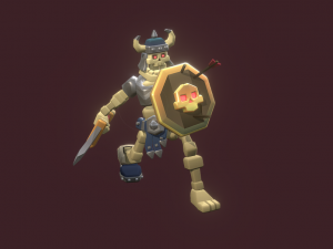 skeleton swordsman 3D Модель