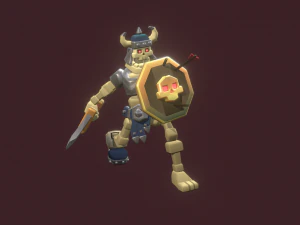 skelet zwaardvechter 3D Model