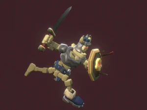 skelet zwaardvechter 3D Model