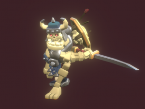 skeleton swordsman 3D Модель