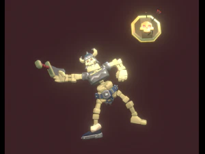 skelet zwaardvechter 3D Model