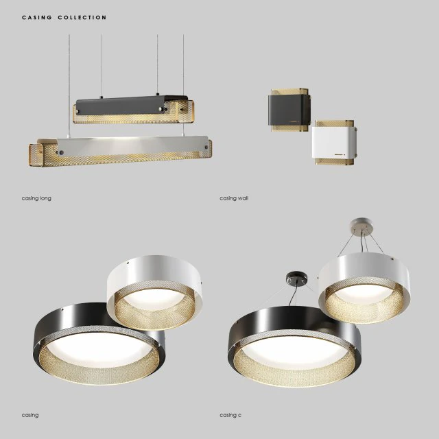 colecci&oacute;n de carcasas de lampatrones Modelo 3D .c4d .max .obj .3ds .fbx .stl .blend 