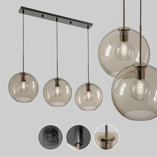 lampatron vilmo trio f 3D Модель .c4d .max .obj .3ds .fbx .stl .blend 