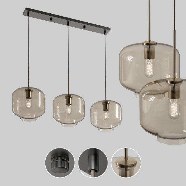 lampatron vilmo trio h Modelo 3D .c4d .max .obj .3ds .fbx .stl .blend 