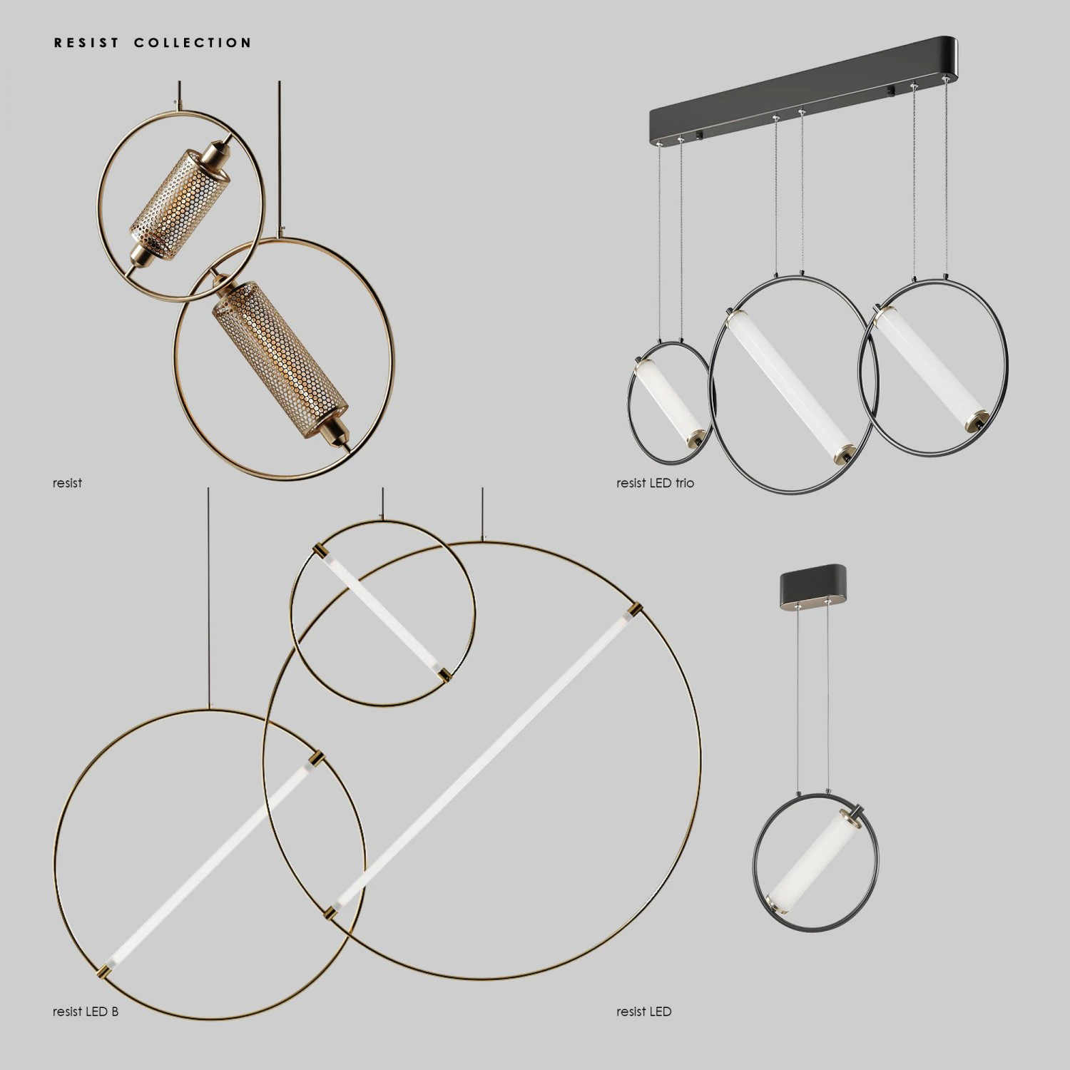 cole&ccedil;&atilde;o resiste lampatron Modelo 3D .c4d .max .obj .3ds .fbx .stl .blend 