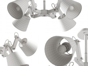 lampatron mechanic 4 lamps Modelo 3D