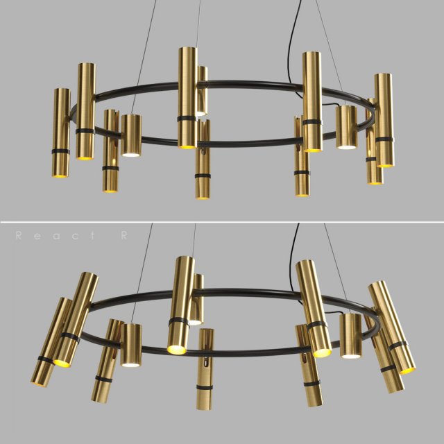 lampatron react r 12 lamps 3D Model .c4d .max .obj .3ds .fbx .stl .blend 