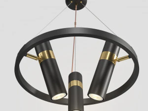 lampatron spoor 3 lamps 3D Model