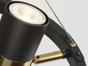 lampatron spoor 3 lamps Modelo 3D