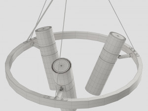 lampatron spoor 3 lamps Modelo 3D