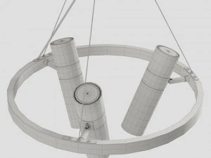 lampatron spoor 3 lamps 3D Model