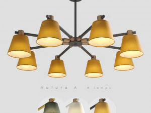lampatron natura 8 lampen 3D Model
