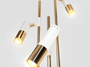 delightfull ike floor 3 lamps 3D Model