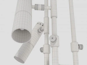 delightfull ike floor 3 lamps 3D Model