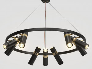 lampatron spoor 9 lamps 3D Model