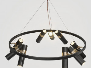 lampatron spoor 9 lamps Modelo 3D