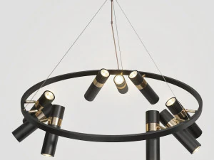 lampatron rastro 9 l&acirc;mpadas Modelo 3D