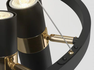 lampatron rastro 9 l&acirc;mpadas Modelo 3D