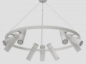 lampatron rastro 9 l&acirc;mpadas Modelo 3D