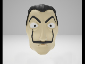 dali mask Modelo 3D