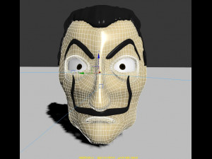 dali mask Modelo 3D