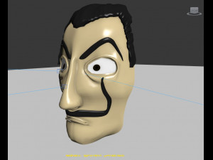 dali mask Modelo 3D