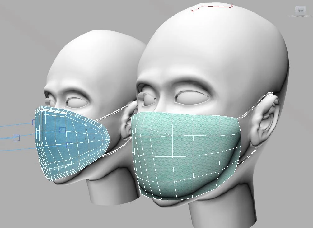 face mask 3D Model .c4d .max .obj .3ds .fbx .stl .blend 