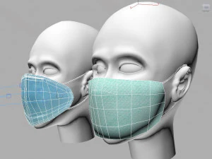 y&uuml;z maskesi 3D Model