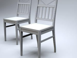 classic wooden kitchen chair 3Dモデル