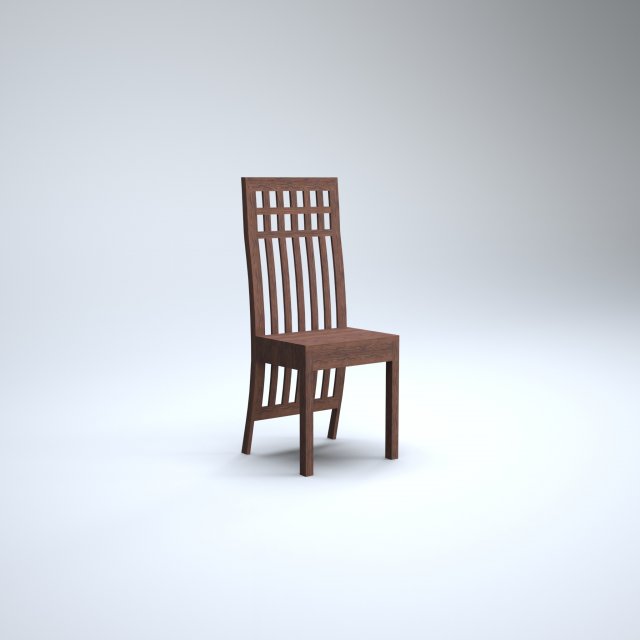 modern wooden chair 3D Model .c4d .max .obj .3ds .fbx .stl .blend 