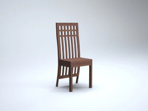 moderne houten stoel 3D Model
