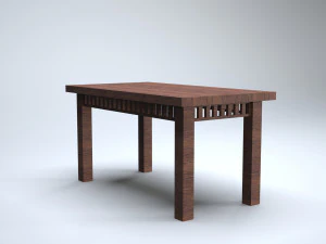 moderne houten tafel 3D Model