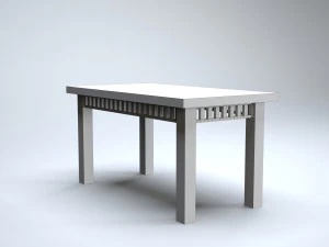 modern wooden table 3D Model
