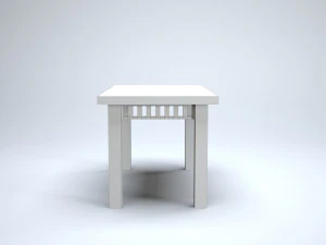 modern wooden table 3D Model