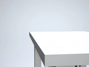 modern wooden table 3D Model